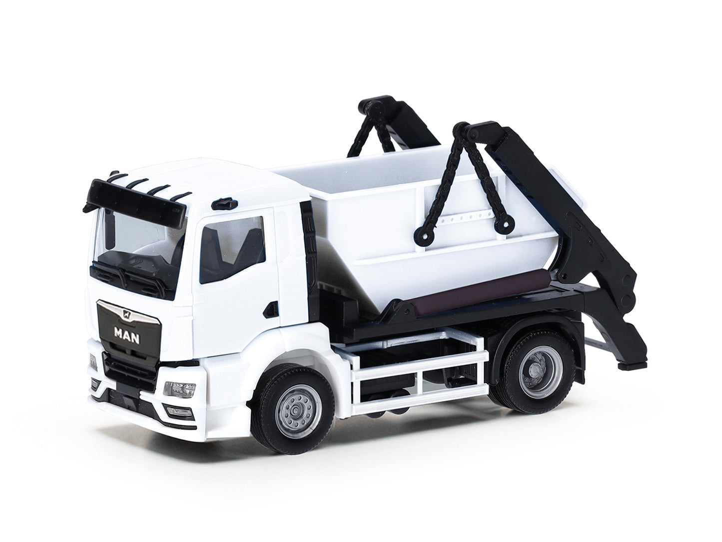 Herpa Minikit MAN TGS AK12 Skip Lorry White HA013987 HO Gauge