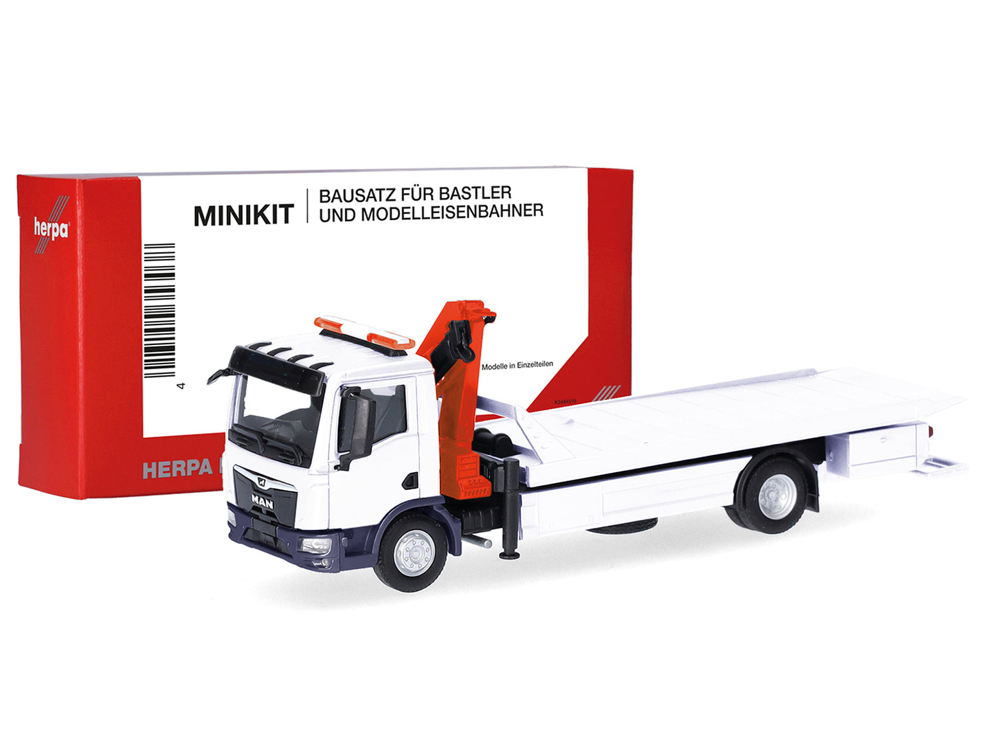 Herpa Minikit MAN TGM Tow Truck with Loading Crane HA014052 HO Gauge