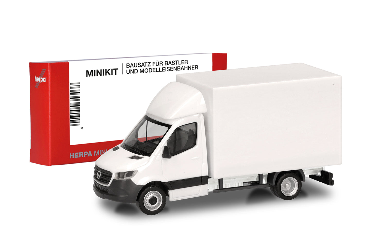 Herpa Minikit MB Sprinter '18 Transporter Box Van HA014069 HO Gauge