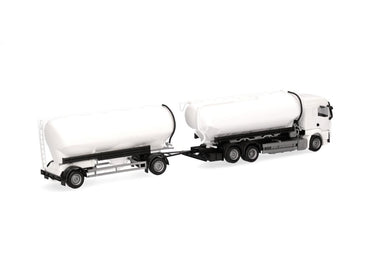 Herpa Minikit MAN TGS TM Bulk Silo Trailer White HA014137 HO Gauge