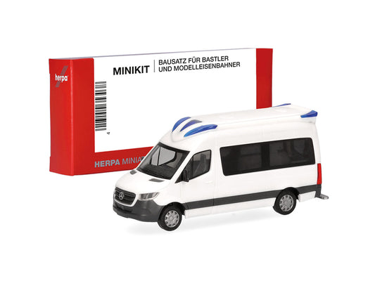 Herpa Minikit MB Sprinter '18 Rescue Vehicle White HA014274 HO Gauge