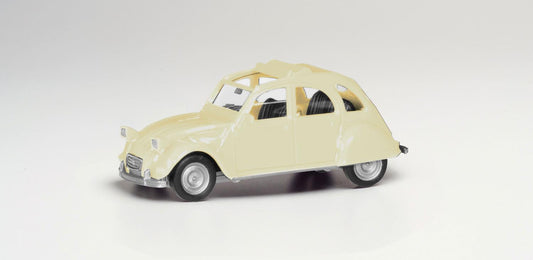 Herpa Citroen 2CV Ivory HA020824-007 HO Gauge