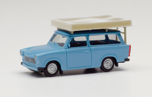 Herpa Trabant Universal Dachzelt Pastel Blue HA024181-003 HO Gauge