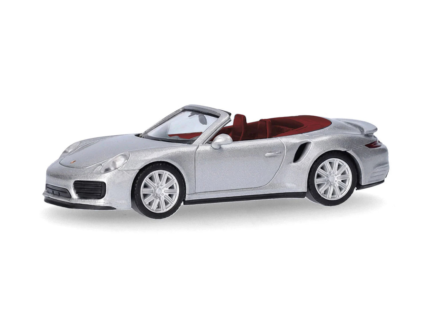 Herpa Porsche 911 (991) Turbo Cabrio Dolomit Silver HA038928-003 HO Gauge