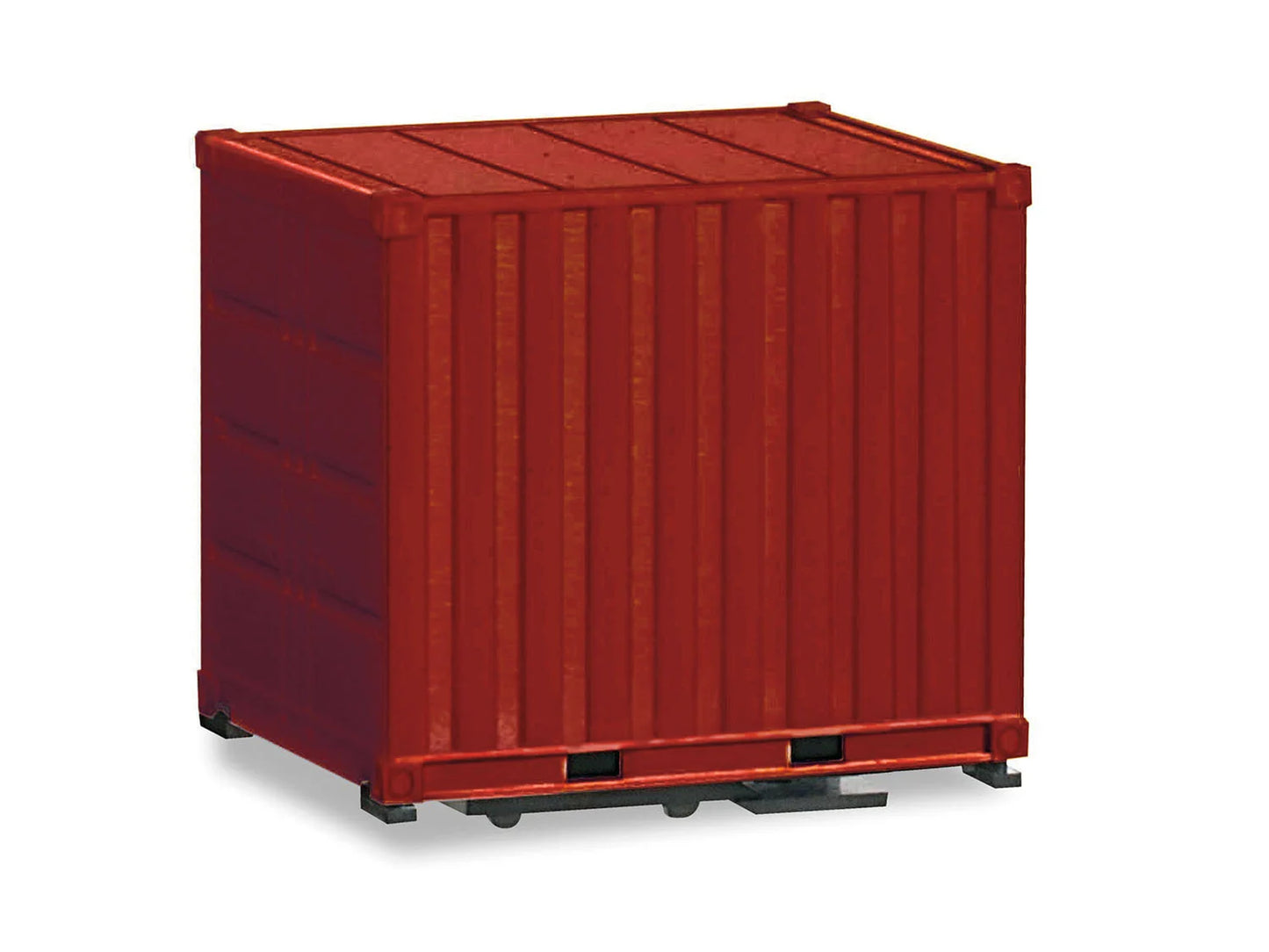 Herpa 10ft Container (2) Red HA053594-004 HO Gauge