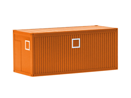 Herpa 20ft Container (2) Municipal Orange HA053600-004 HO Gauge