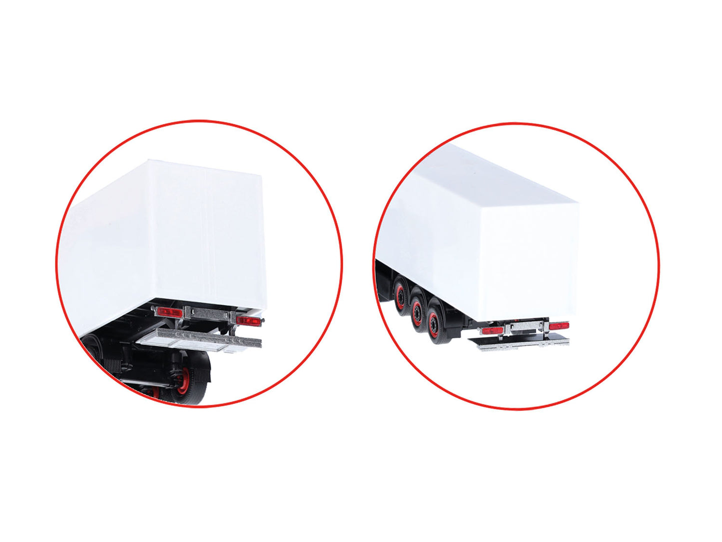 Herpa Rear Tail Lift (2) White/Silver HA054720 HO Gauge