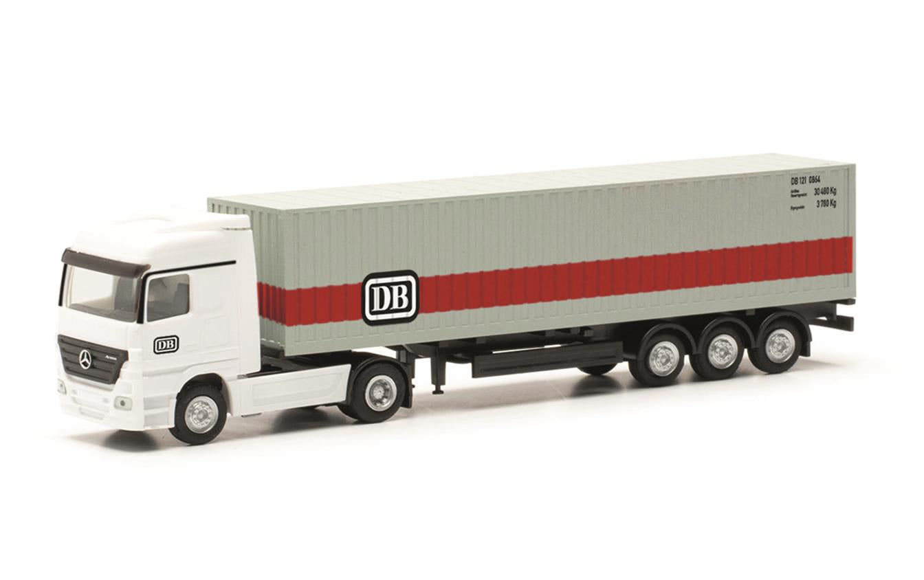 Herpa MB Actros Container Semitrailer Deutsche Bahn TT Gauge HA066846