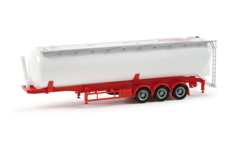Herpa 75824 Feldbinder Silo Trailer 60m3 White HO 1:87 Scale