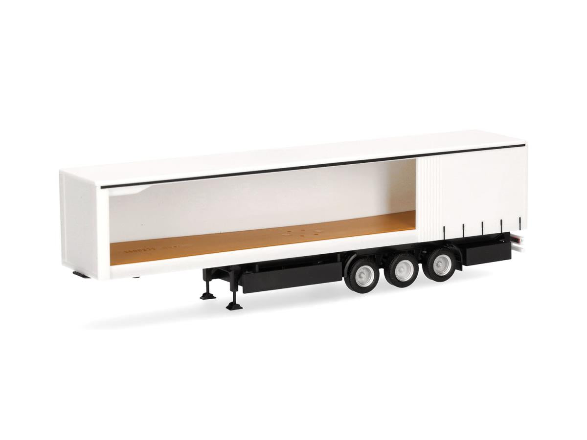 Herpa Curtain Canvas Trailer 3 Axle - Open on One Side HA075954-002 HO Gauge