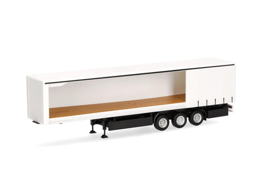 Herpa Curtain Canvas Trailer 3 Axle - Open on One Side HA075954-002 HO Gauge