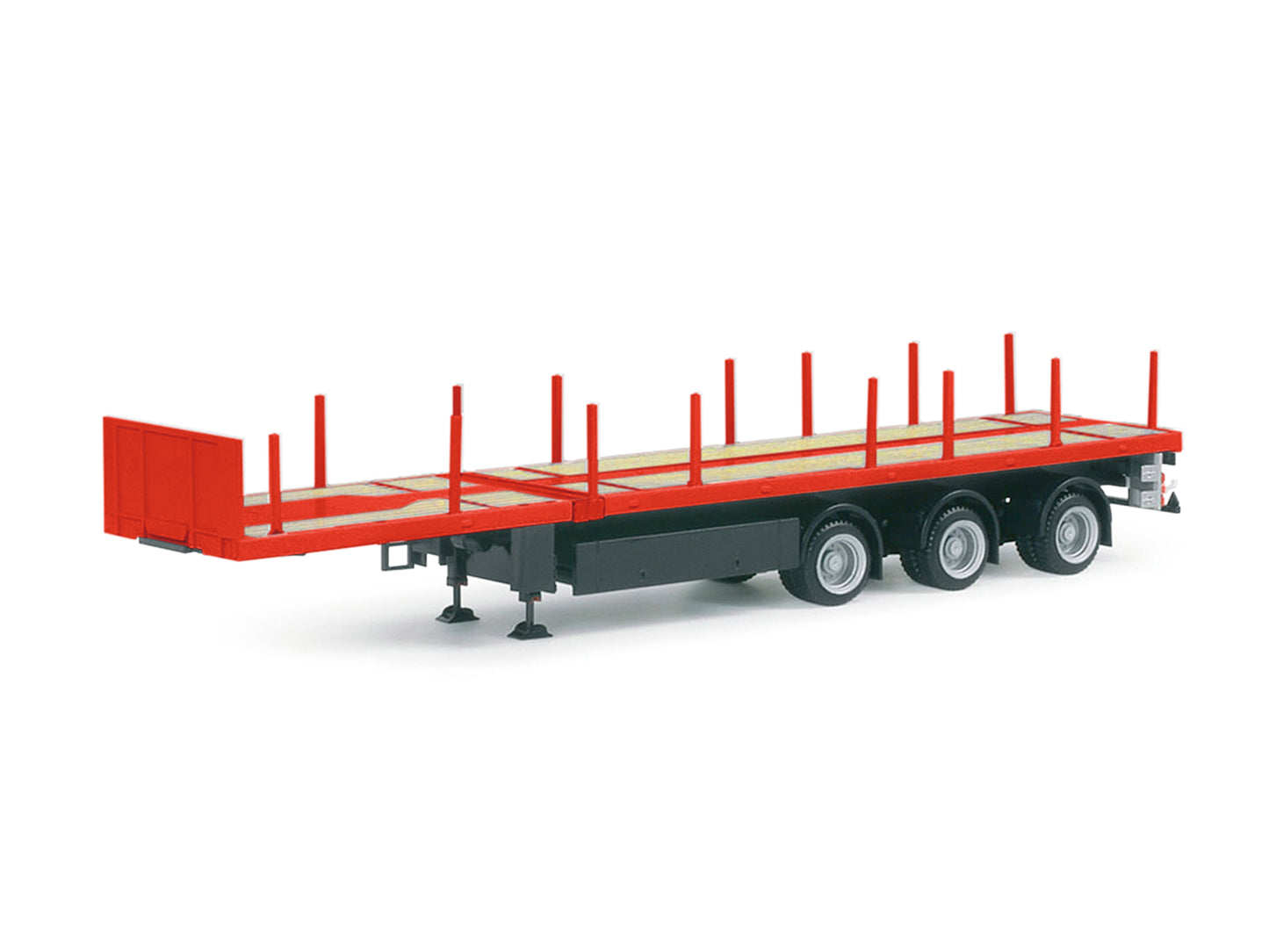 Herpa Nooteboom 3 Axle Teletrailer Red HA076050-002 HO Gauge