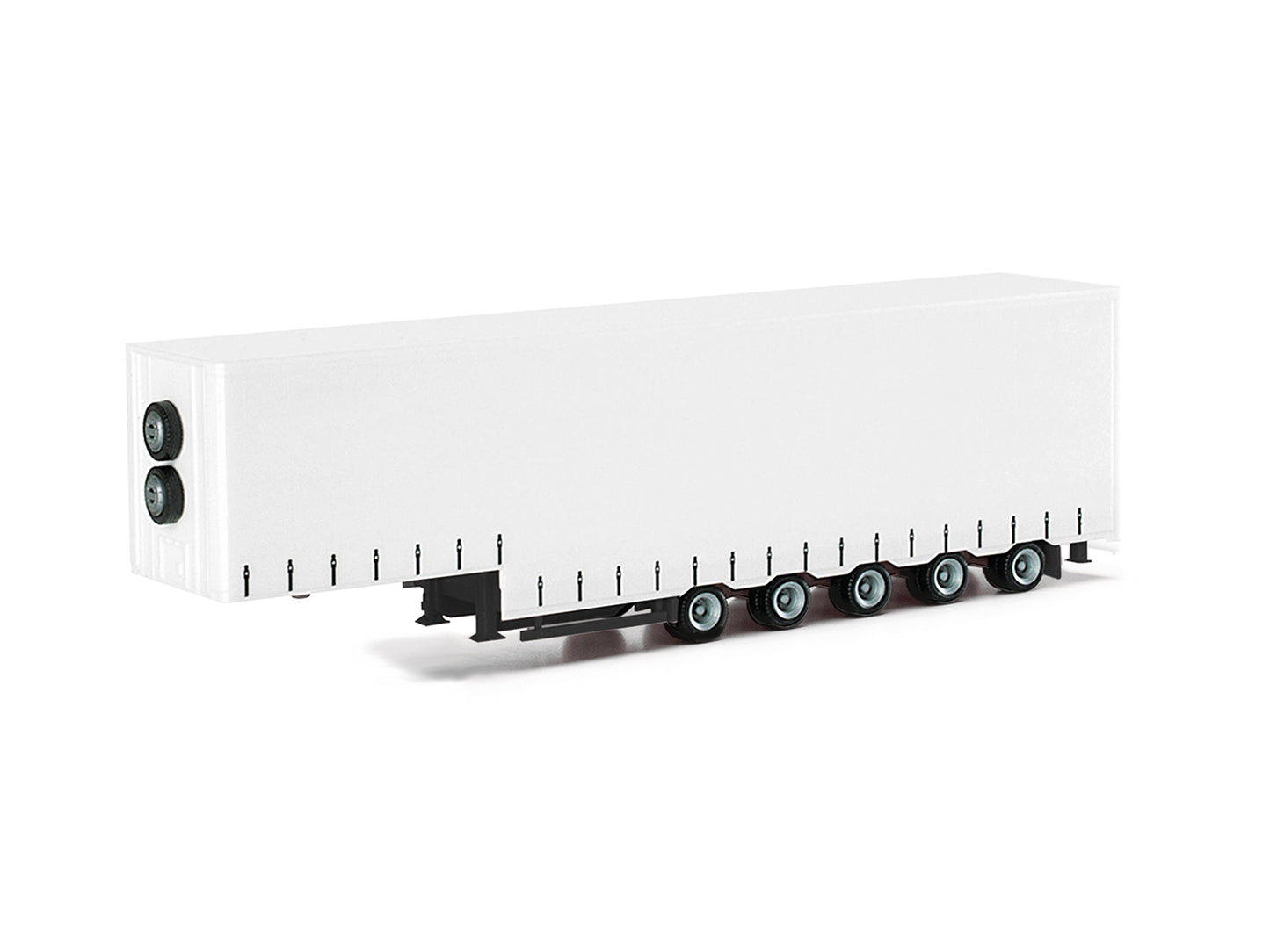 Herpa Volume Curtain Canvas 5 Axle Trailer White HA076265-002 HO Gauge