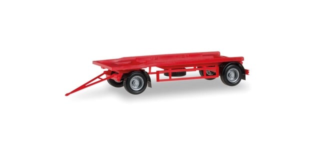 Herpa Roll Off Trailer Red HO Gauge HA076289-002