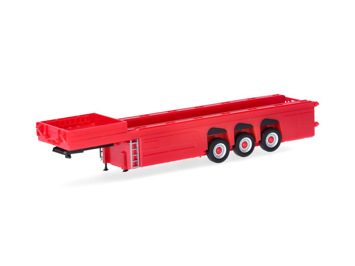 Herpa Cement Parts 3 Axle Trailer Red HA076418-004 HO Gauge