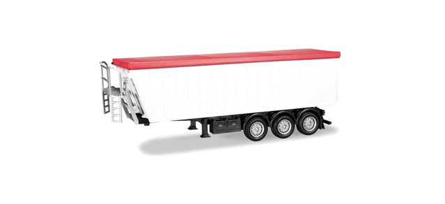 Herpa Dump Trailer White/Red HO Gauge HA076555-003