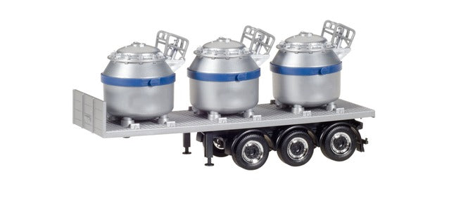 Herpa 076838-002 Trailer with Aluminium Pot Load HO