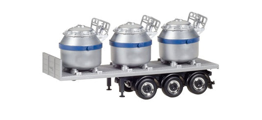 Herpa 076838-002 Trailer with Aluminium Pot Load HO