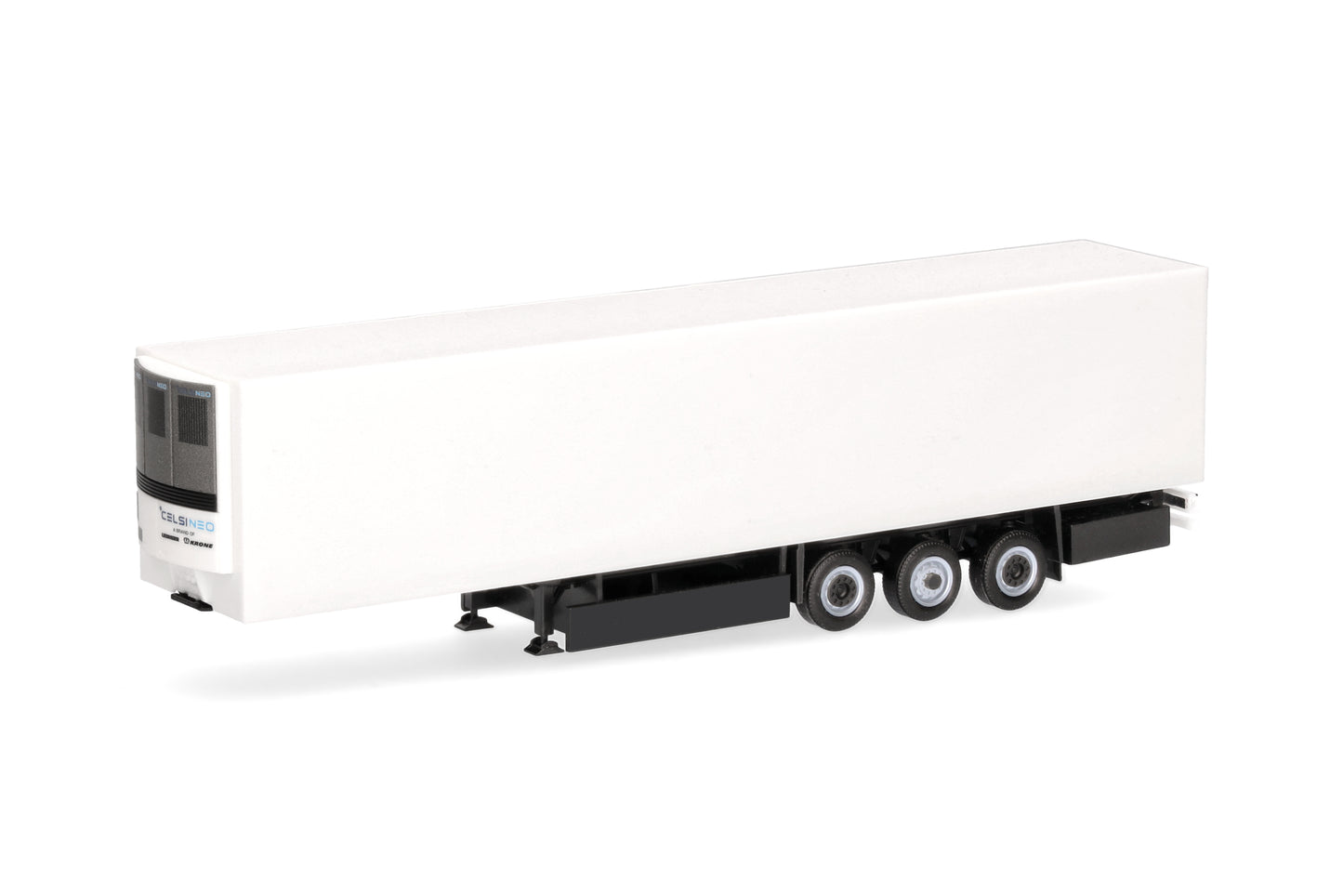 Herpa Krone Electric Refrigerated Box 3 Axle Trailer White HA077071 HO Gauge