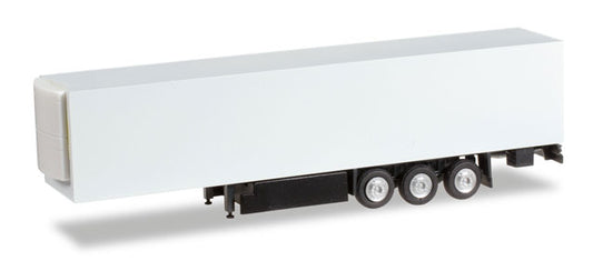 Herpa 84512 Minikit Refrigerated Box Semitrailer White TT Scale