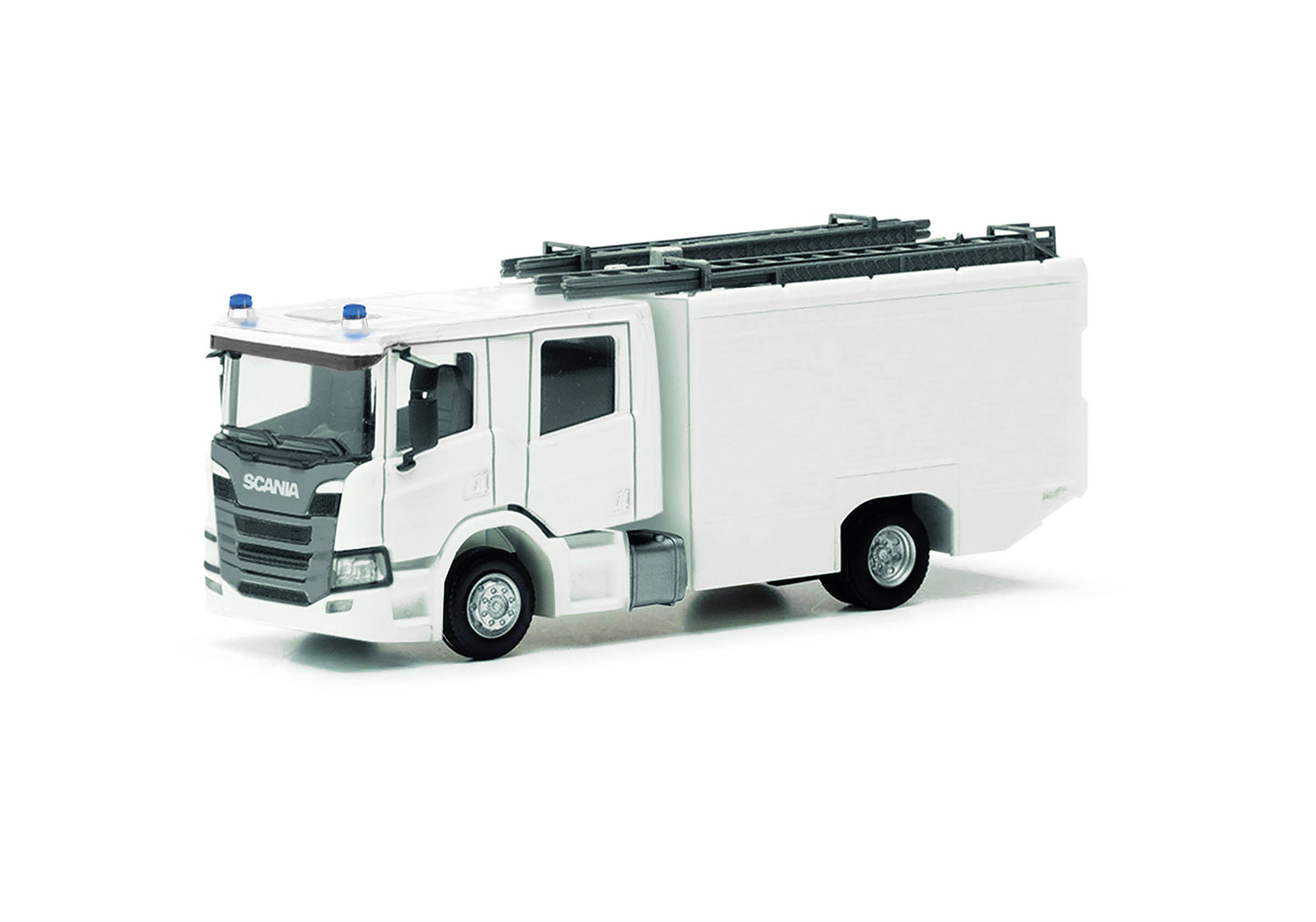 Herpa 085731-002 Scania CrewCab Fire Engine White Kit (2) HO Gauge
