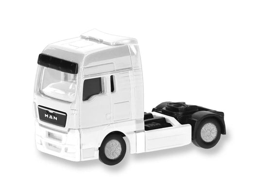 Herpa MAN TGX XXL 2008 2 Axle Rigid Tractor White (2) HA086059 HO Gauge