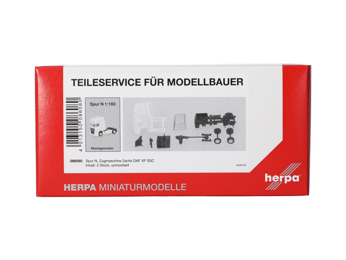 Herpa DAF 95 XF SSC 2 Axle Rigid Tractor White (2) HA086080 HO Gauge