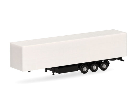 Herpa Curtain Canvas Semitrailer 3 Axle White (2) HA086134 HO Gauge
