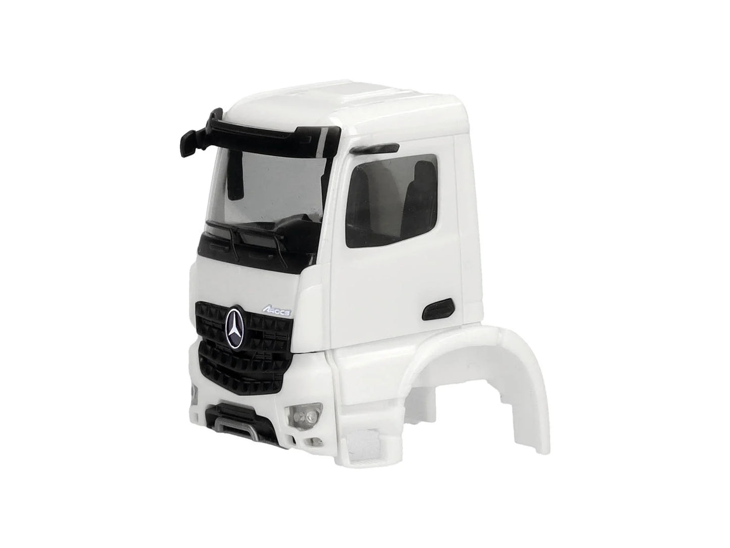 Herpa MB Arocs S Cab Set (2) White HA086394 HO Gauge