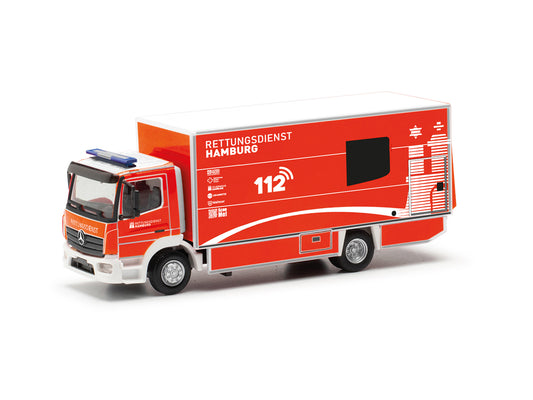 Herpa MB Atego 2013 S-KTW Ambulance Feuerwehr Hamburg HA091473 HO Gauge