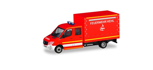 Herpa 94931 MB Sprinter '13 Double Cabin Feuerwehr Kehl HO