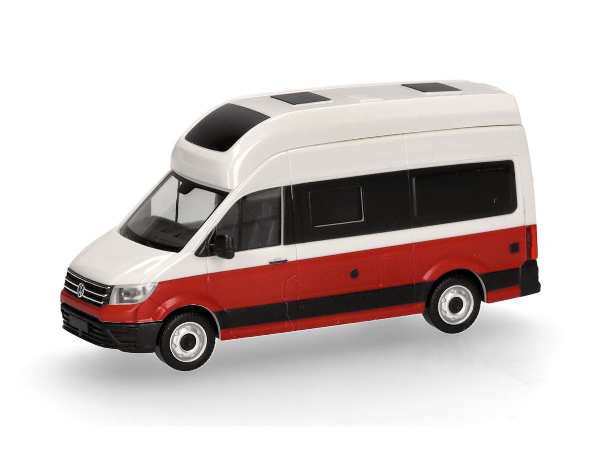 Herpa VW Crafter Grand California Candy White/Cherry Red HA096294-003 HO Gauge