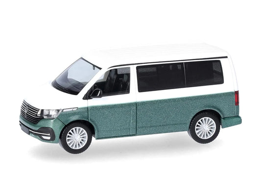 Herpa VW T6.1 California White/Bay Leaf Green Metallic HA096805-004 HO Gauge