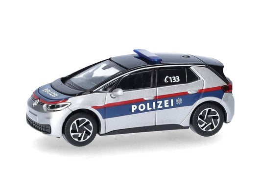 Herpa VW ID3 Polizei Osterreich HA097383 HO Gauge