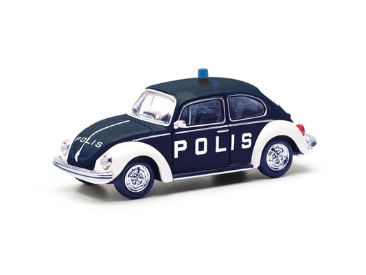 Herpa VW Kafer 1303 Swedish Polis HA097390 HO Gauge
