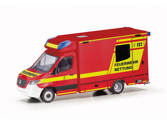 Herpa MB Sprinter '18 Fahrtec Feuerwehr Munchen HO Gauge HA097666
