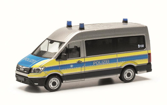 Herpa MAN TGE Bus High Roof Polizei Bayern HO Gauge HA097796