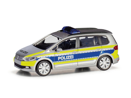 Herpa VW Touran Polizei Hamburg HA097949 HO Gauge
