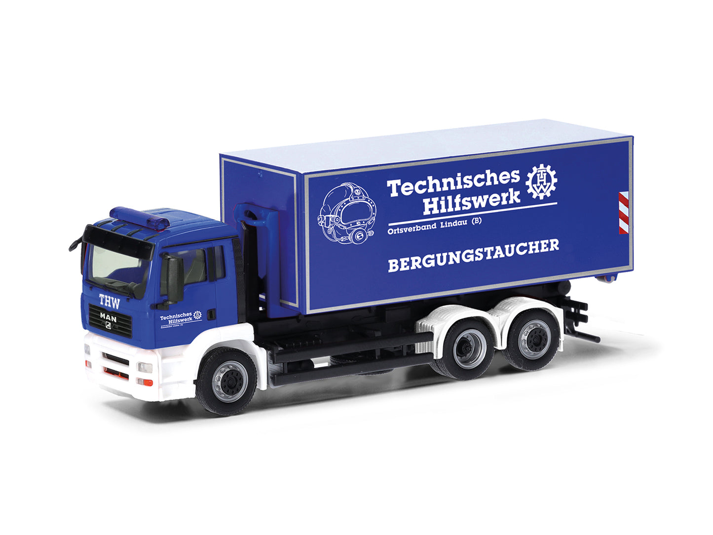 Herpa MAN TGA Box Van THW Lindau/Bergungstaucher HA098038 HO Gauge