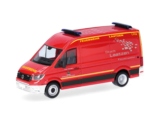 Herpa VW Crafter High Roof Box Van Feuerwehr Laatzen HA098236 HO Gauge