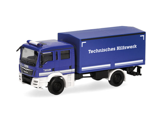 Herpa MAN TGM MzKW Lorry THW HA098533 HO Gauge