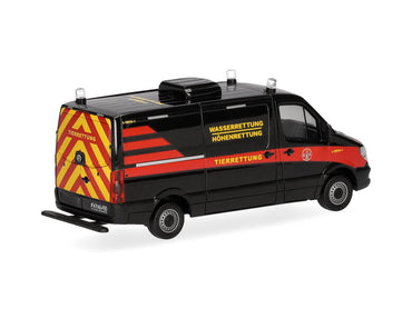 Herpa MB Sprinter 13 Flat Roof Van Tierrettung Essen e.V. HA098717 HO Gauge