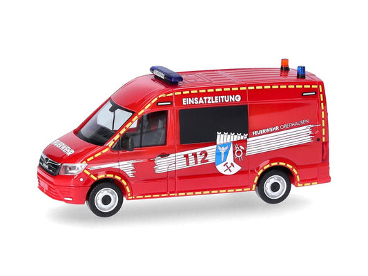 Herpa MAN TGE Half Bus High Roof Feuerwehr Oberhausen/ELW HA098731 HO Gauge