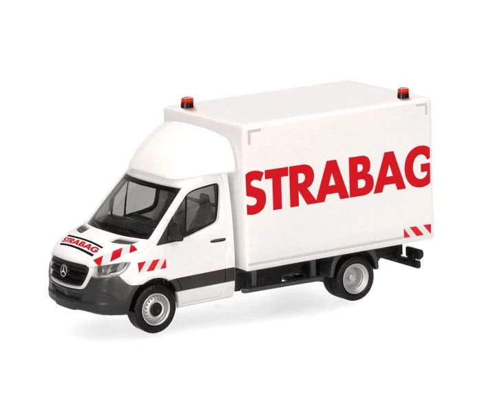 Herpa MB Sprinter '18 Box Truck Strabag HA098939 HO Gauge