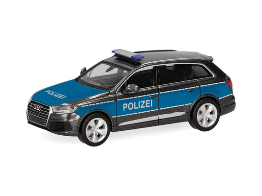 Herpa Audi Q7 Polizei Vorfuhrfahrzeug Demonstrator HA098946 HO Gauge