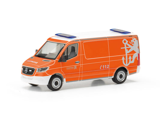 Herpa MB Sprinter '18 Half Bus Flat Roof Feurwehr Dusseldorf HA099028 HO Gauge