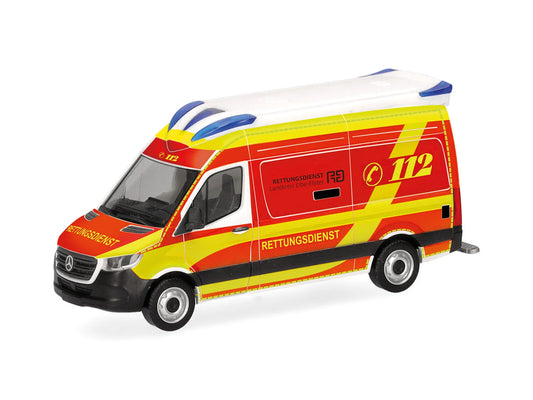 Herpa MB Sprinter '18 Rescue Vehicle Elbe-Elster HA099042 HO Gauge