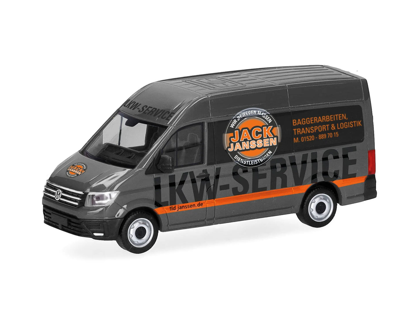 Herpa VW Crafter Transporter High Roof Jack Janssen HA099158 HO Gauge