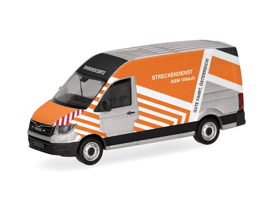 Herpa MAN TGE Box High Roof ASFINAG HA099165 HO Gauge