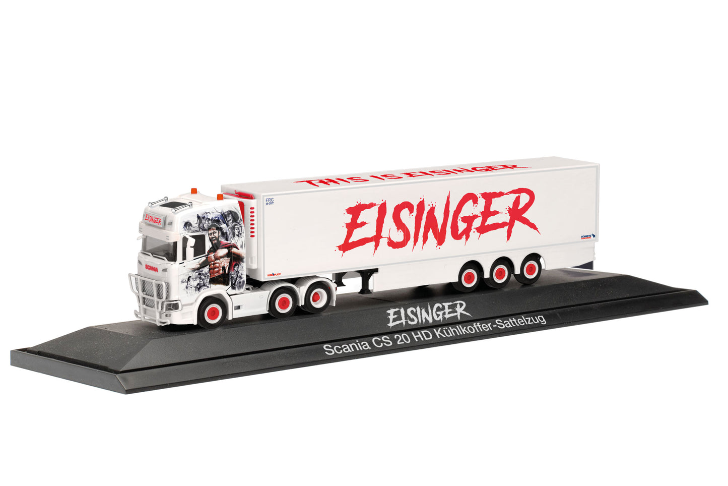 Herpa 122306 Scania CS 20 HD Refigerated Box Semitrailer Eisinger HO Gauge